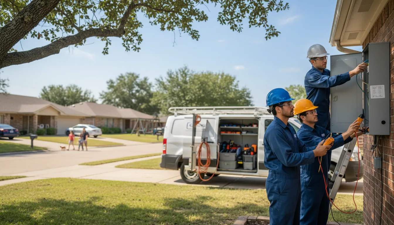 Certified electrician providing emergency electrical services in Mccomb, OH